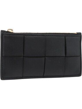 BOTTEGA VENETA Coin Purse Leather Black